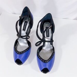 WHBM Peep Toe Platform Heels Sz 6 1/2 EUC